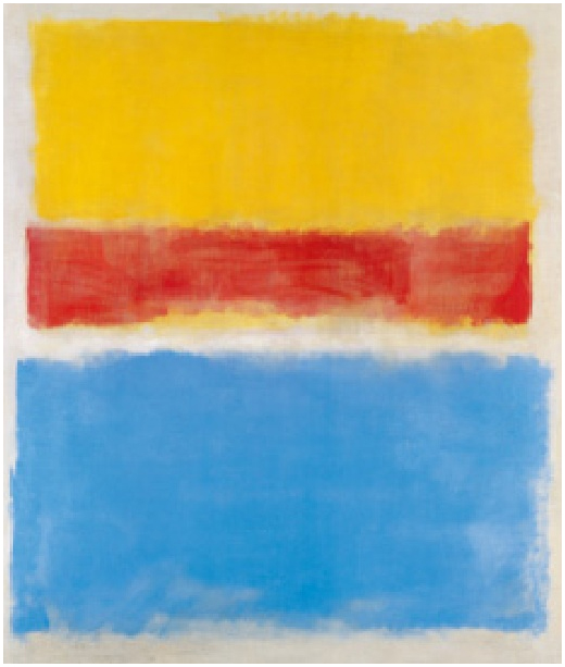 MARK ROTHKO, AMARILLO ROJO Y AZUL